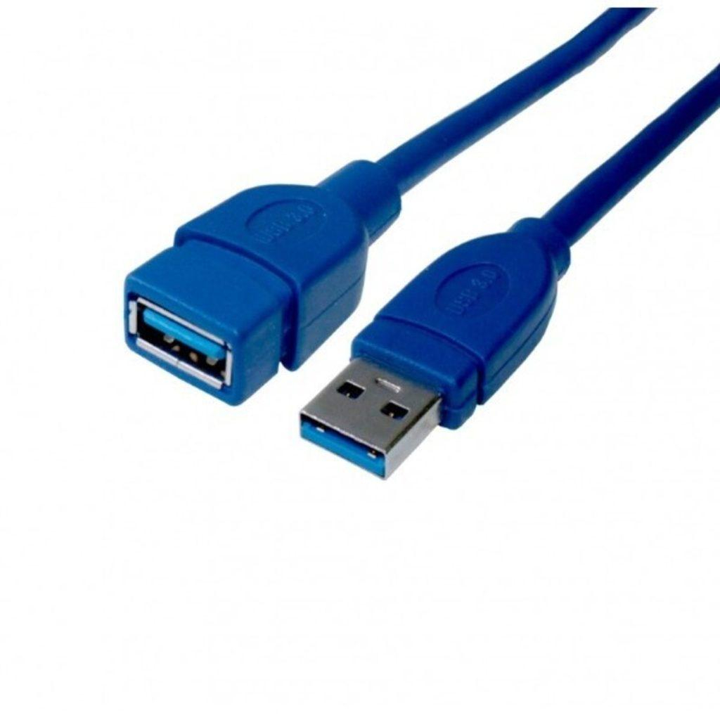 Kabel USB 3.0 A na USB A DCU Modrý (1,5 m)