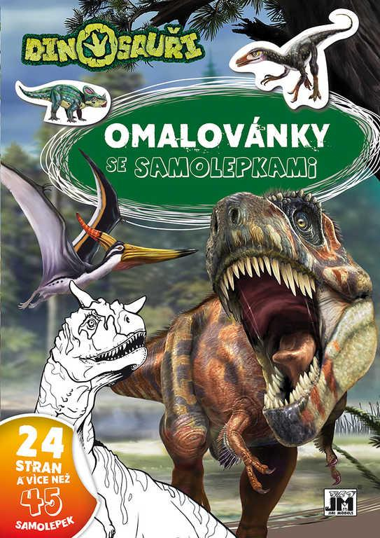 JIRI MODELS Omalovánky A4+ Dinosauři