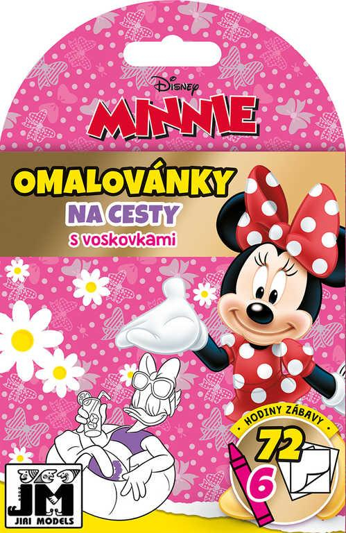 JIRI MODELS Omalovánky na cesty Disney Minnie Mouse set s voskovkami 6ks