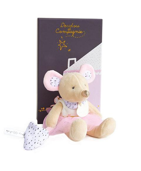 Doudou Plyšová myš Suzy v tutu sukýnce 19 cm