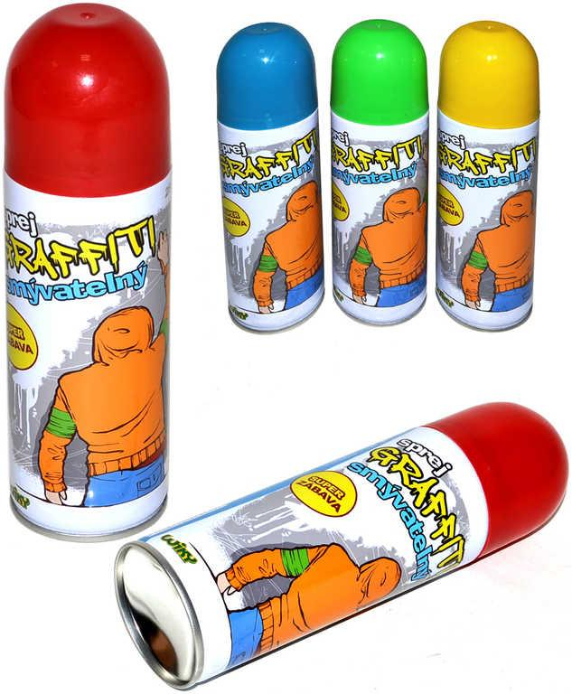 Křídy dětské tekuté smývatelné ve spreji 250ml graffiti spray 4 barvy