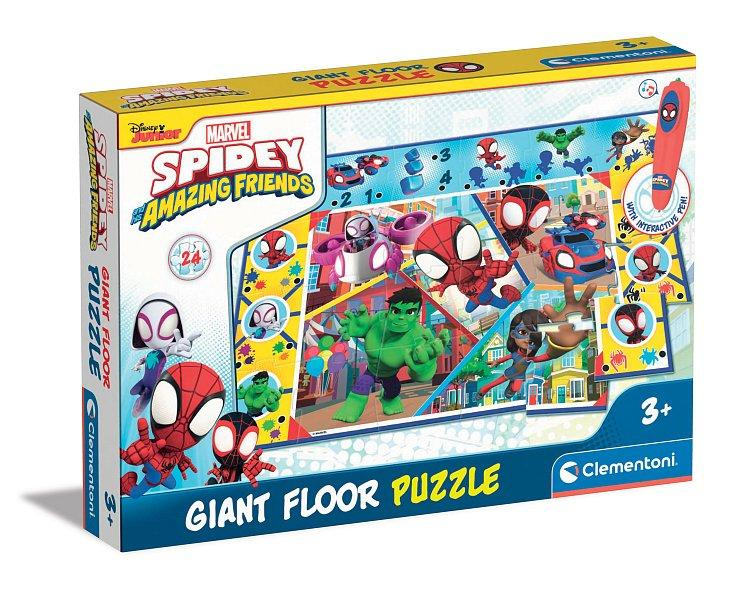 MARVEL - Velké podlahové puzzle s interaktivním perem