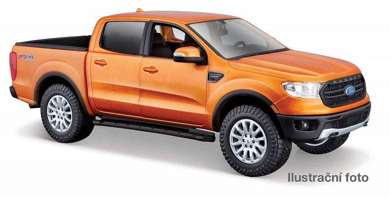 Maisto - 2019 Ford Ranger, metal oranžová, 1:27