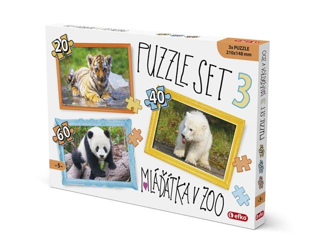 Puzzle Set 3 Mláďátka v ZOO