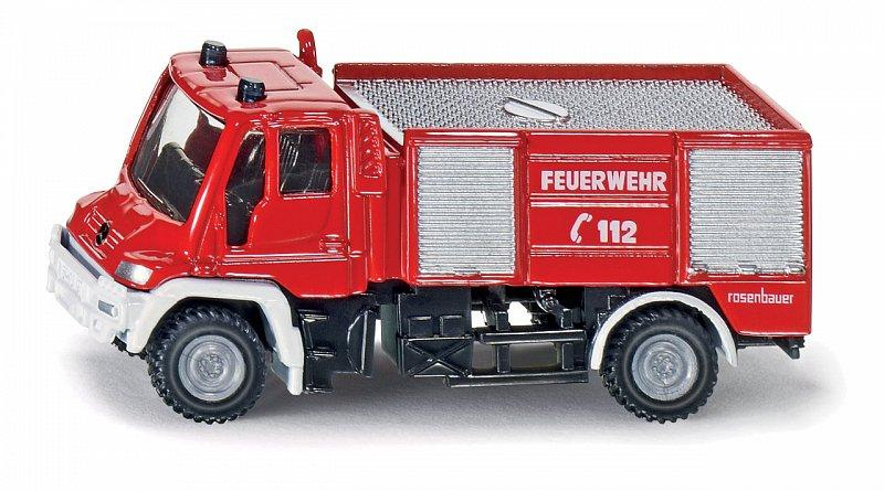 SIKU Blister - požární vozidlo Unimog, měřítko 1:87