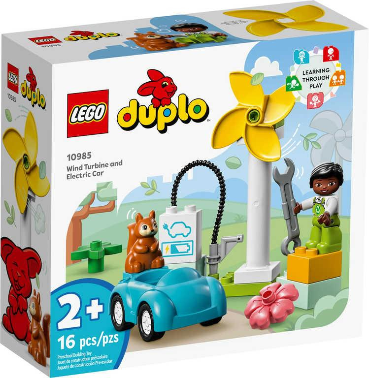 LEGO DUPLO Větrná turbína a elektromobil 10985 STAVEBNICE