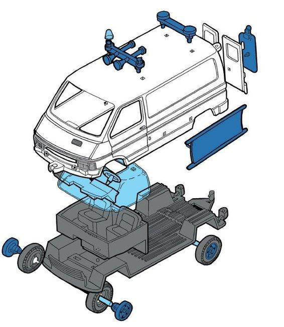 SEVA Monti System 06 Auto Renault Trafic AMBULANCE stavebnice MS06 0102-6