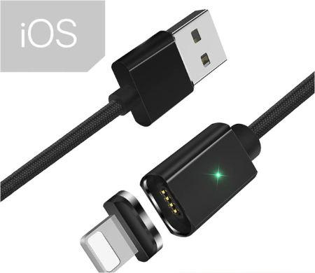 USB nabíječka Essager se třemi druhy konektorů - Konektor Apple černá