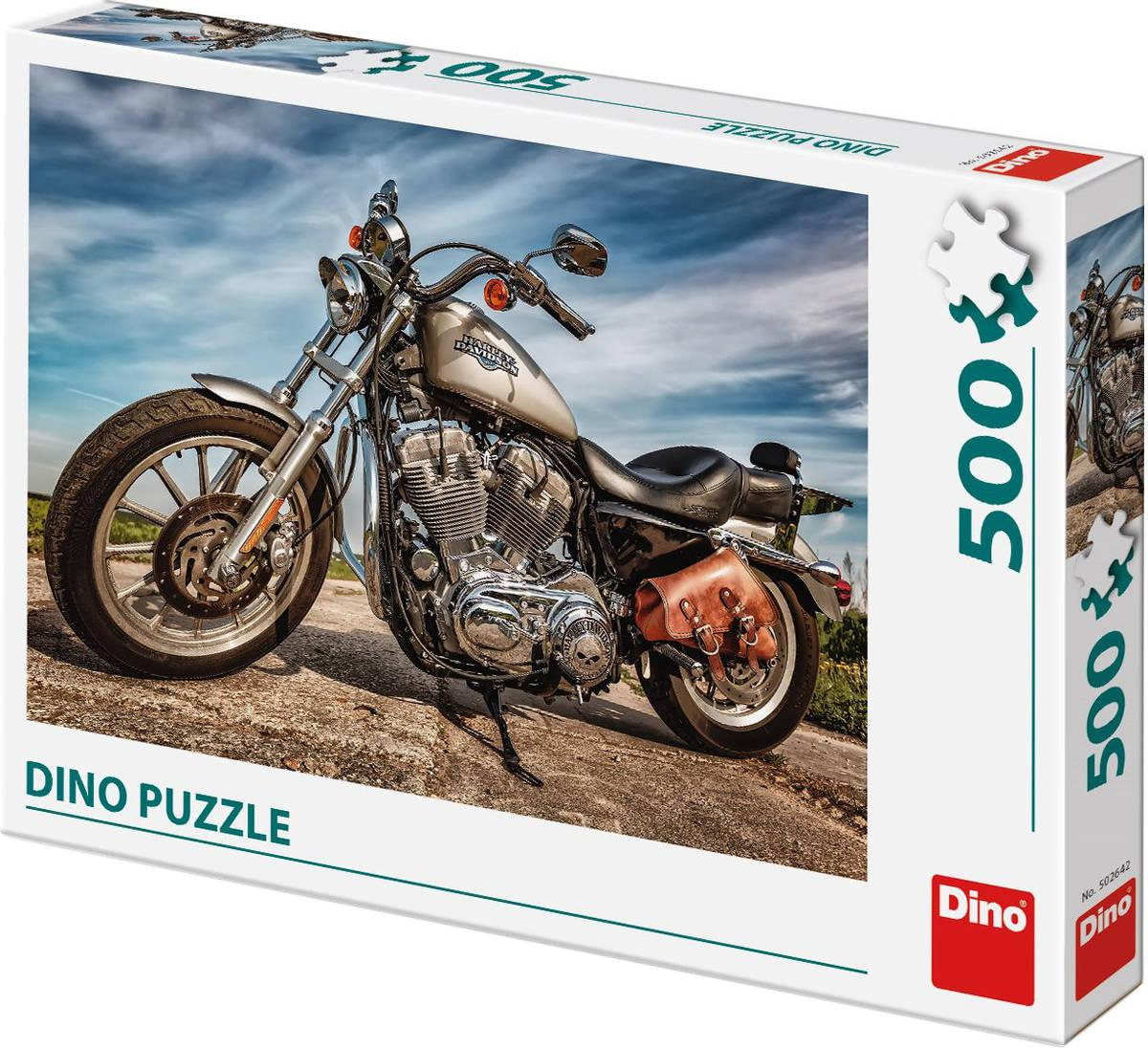 DINO Puzzle Harley Davidson 47x33cm foto skládačka 500 dílků v krabici