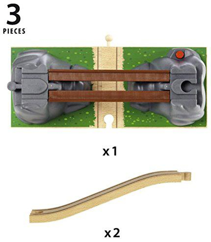 BRIO DŘEVO Železniční most padací doplněk k vláčkodráze *DŘEVĚNÉ HRAČKY*