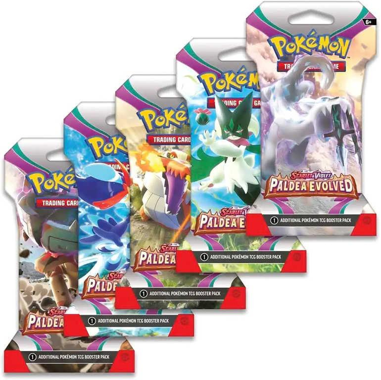 ADC Hra Pokémon TCG SV02 Paldea Evolved booster set 10 karet blister