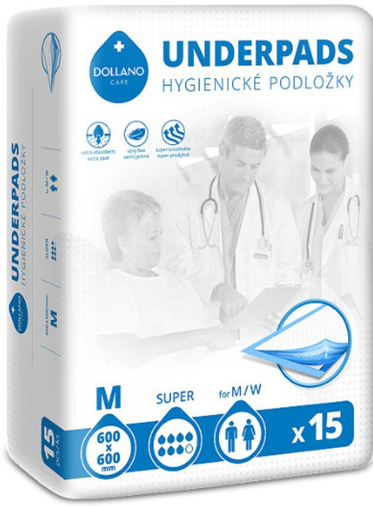 Jednorázové přebalovací podložky Dollano Clinic Underpads vel. M 100 ks