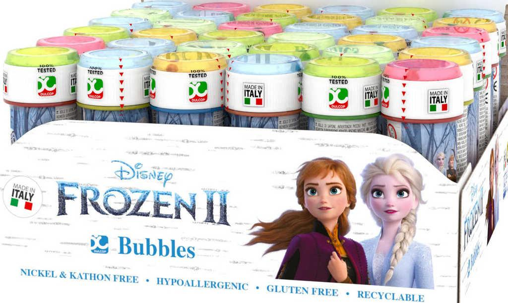 Bublifuk Frozen 2 (Ledové království) 60ml dětský bublifukovač s hrou ve víčku