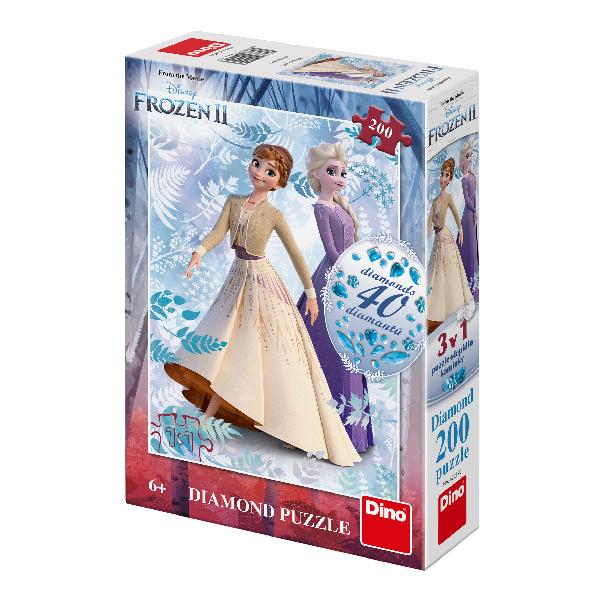 Puzzle 200 dílků - diamanty FROZEN 2 - Ledové království