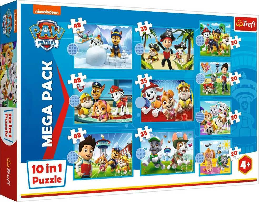 TREFL PUZZLE Tlapková Patrola: Spolehlivý tým 10v1 skládačka v krabici